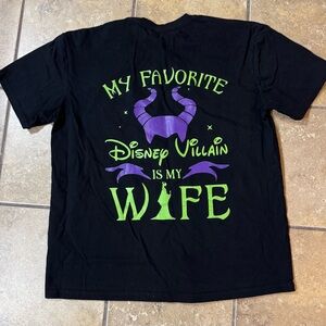 Disney Inspired Maleficent Design “My Favorite Disney Villian is my WIFE” XL
